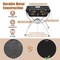 Costway 3-in-1 Portable Charcoal Grill Folding Camping Fire Pit with Carrying Bag & Gloves Black/Coffee